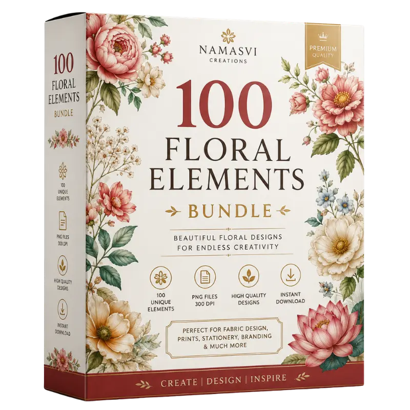 Indian Floral Graphics Bundle Banner