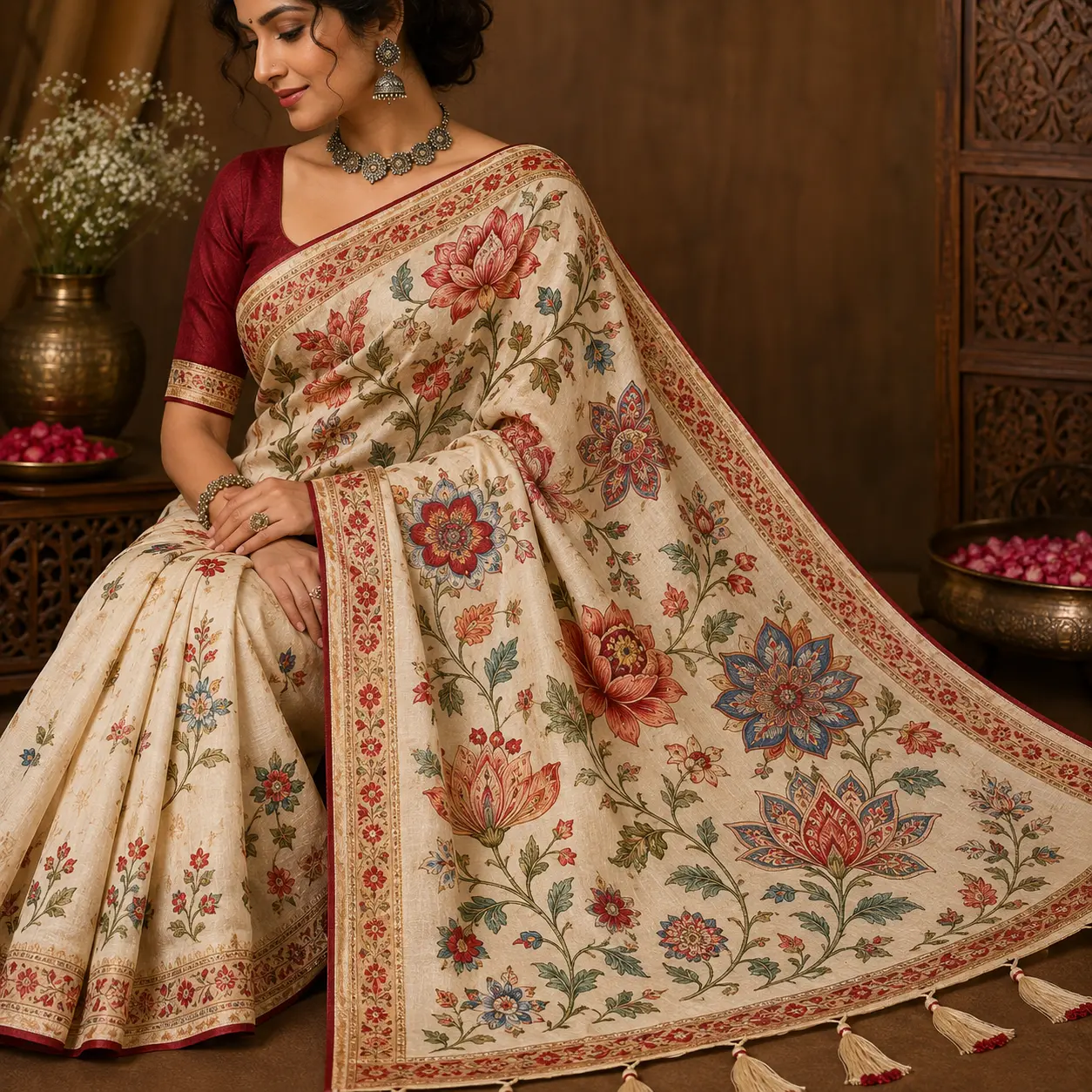 Indian floral clipart preview 5